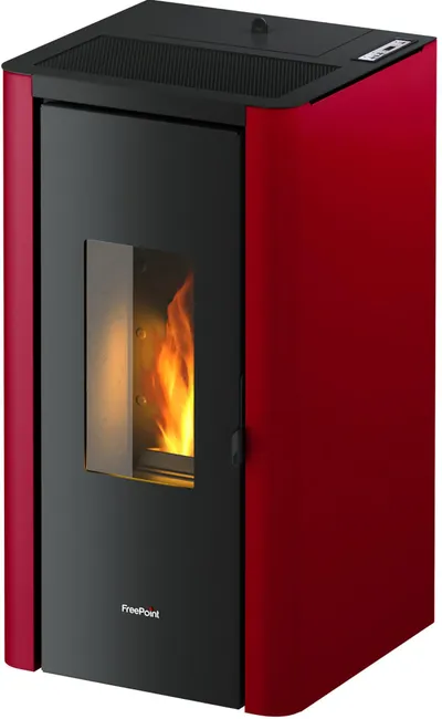 Estufa de Pellet FREEPOINT Índigo 7 kW Burdeos